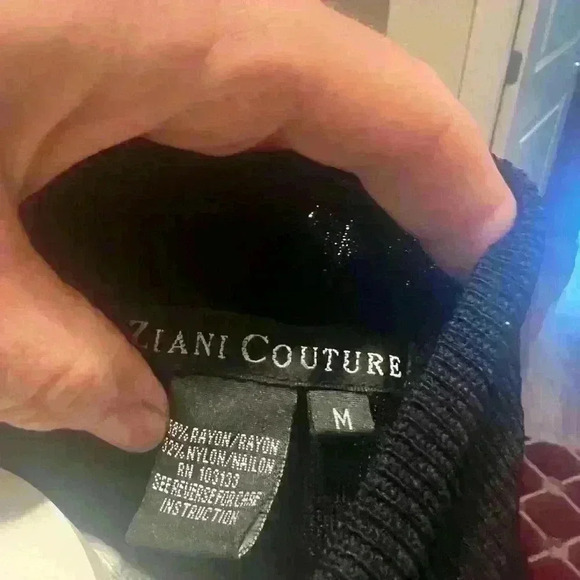 Ziani couture sweater. Ladies Medium excellent cond  Black and White - Picture 8 of 8